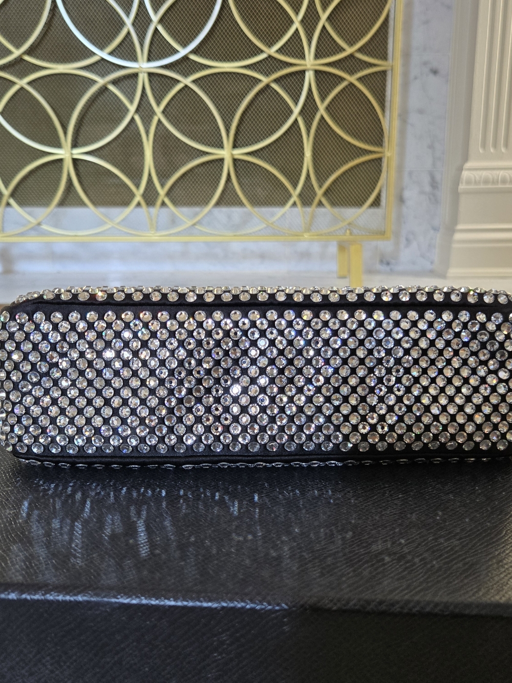Prada Re Edition 2005 Black Crystal-Embellished Shoulder Bag - Picture 5 of 13